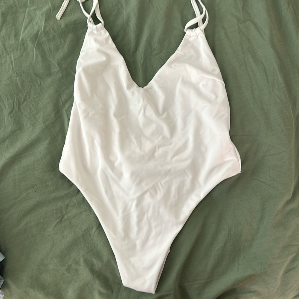 ASOS White One Piece Thong Back